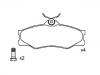 刹车片 Brake Pad Set:251 698 151 F