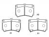 Pastillas de freno Brake Pad Set:B4Y6-33-23A