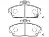 тормозная кладка Brake Pad Set:45022-S6D-E01