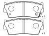 Bremsbelagsatz, Scheibenbremse Brake Pad Set:55200-60810