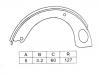 Zapata de freno Brake Shoe Set:K1246