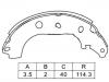 Brake Shoe Set:K3427