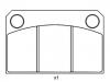 Bremsbelagsatz, Scheibenbremse Brake Pad Set:120300