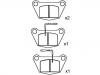 Bremsbelagsatz, Scheibenbremse Brake Pad Set:140361