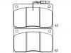 Bremsbelagsatz, Scheibenbremse Brake Pad Set:77 01 203 071