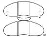 Pastillas de freno Brake Pad Set:77 01 203 895