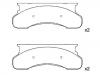 Pastillas de freno Brake Pad Set:E9TZ-2001-B