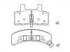 Bremsbelagsatz, Scheibenbremse Brake Pad Set:1232 1430