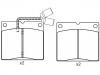 Bremsbelagsatz, Scheibenbremse Brake Pad Set:151223