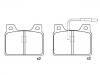 Plaquettes de frein Brake Pad Set:4245.57