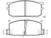 Bremsbelagsatz, Scheibenbremse Brake Pad Set:72519-1110