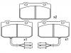 Pastillas de freno Brake Pad Set:0060 750 760