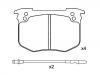 Bremsbelagsatz, Scheibenbremse Brake Pad Set:4250.45