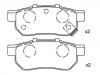 Pastillas de freno Brake Pad Set:43022-SAA-E50