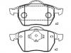 刹车片 Brake Pad Set:8D0 698 151 A