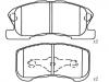 Bremsbelagsatz, Scheibenbremse Brake Pad Set:04491-97201