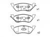 Bremsbelagsatz, Scheibenbremse Brake Pad Set:05019805AA