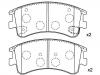 Bremsbelagsatz, Scheibenbremse Brake Pad Set:G2YS-33-23Z