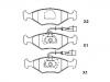 Bremsbelagsatz, Scheibenbremse Brake Pad Set:9947996