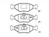 Bremsbelagsatz, Scheibenbremse Brake Pad Set:7 078 947