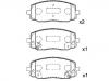 Plaquettes de frein Brake Pad Set:58101-07A10