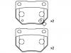 Pastillas de freno Brake Pad Set:44060-04U86