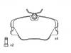 Plaquettes de frein Brake Pad Set:000 420 99 20