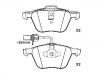 Bremsbelagsatz, Scheibenbremse Brake Pad Set:7M3 698 151 A