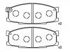 Bremsbelagsatz, Scheibenbremse Brake Pad Set:MB259949