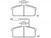 Bremsbelagsatz, Scheibenbremse Brake Pad Set:8E0 211 650 81