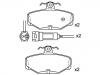 Bremsbelagsatz, Scheibenbremse Brake Pad Set:1 666 624