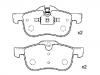 Bremsbelagsatz, Scheibenbremse Brake Pad Set:SFP100511