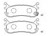 Plaquettes de frein Brake Pad Set:NAY5-26-43Z