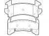 Plaquettes de frein Brake Pad Set:18047809