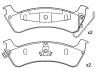 Plaquettes de frein Brake Pad Set:4796344