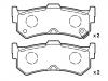 Bremsbelagsatz, Scheibenbremse Brake Pad Set:44060-44B90