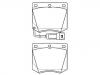 Bremsbelagsatz, Scheibenbremse Brake Pad Set:VR73208