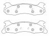 Bremsbelagsatz, Scheibenbremse Brake Pad Set:D343-7124A