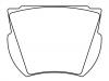 Plaquettes de frein Brake Pad Set:D25-709