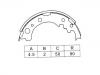 Bremsbackensatz Brake Shoe Set:44060-G3225