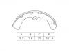 Brake Shoe Set Brake Shoe Set:D1060-G0300