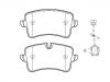 Plaquettes de frein Brake Pad Set:4G0 698 451 A