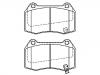 Bremsbelagsatz, Scheibenbremse Brake Pad Set:41060-CD094