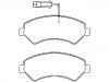 Bremsbelagsatz, Scheibenbremse Brake Pad Set:77367093