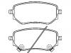 Bremsbelagsatz, Scheibenbremse Brake Pad Set:470 423 06 00